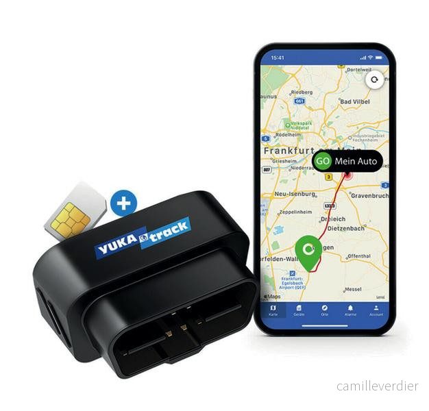 GPS lokátor s OBD2 rozhraním YUKAtrack (včetně integrované SIM karty a mobilní aplikace, celoevropské pokrytí) 302304