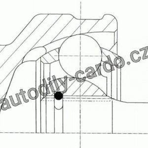 Sada kloubů, hnací hřídel LÖBRO 302104 – SUBARU