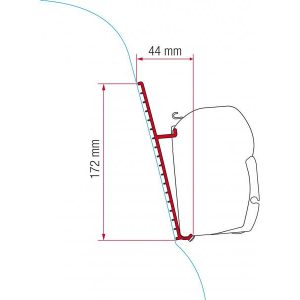 Adaptér per uchycení markýzy Fiamma F45 na stěnu ze sklolaminátu 305951