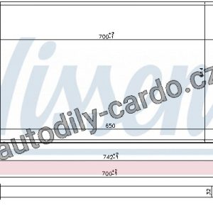 Chladič motoru NISSENS 65305 Chladič motoru NISSENS 65305