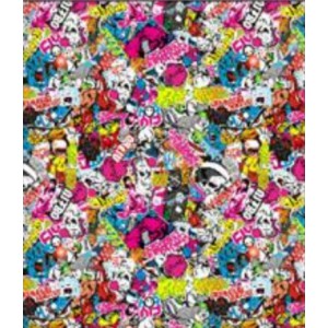 Stickerbomb TLK-008 polepová fólie 152x2000cm - interiér/exteriér TLK-008-200