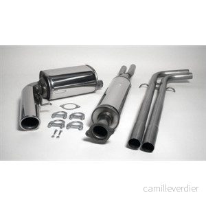 Chromovaný ocelový výfuk 1x100mm Volvo S60 I R 02VO013-10
