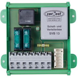 Rozdělovač napětí a spínací box Carbest SVB 13 s D+ detektorem (12 V / 30 A) 303327 Rozdělovač napětí a spínací box Carbest SVB 13 s D+ detektorem (12 V / 30 A) 303327