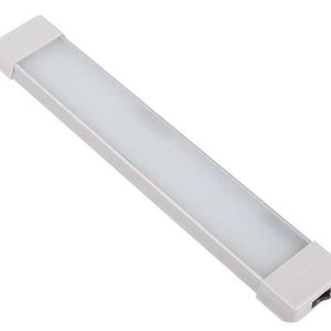Svítidlo přisazené LED liniové délka 370 mm hliníkové tělo s vypínačem 12 V / 24 V 11 W 979 lm teplá bílá 3000 K krytí IP65 pro karavany a obytná auta 303121