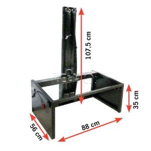 Kotevní rám pro bezpečnostní pásy Sportscraft (šířka 880 mm, pro Ducato/Boxer/Jumper, homologace M1) 307567
