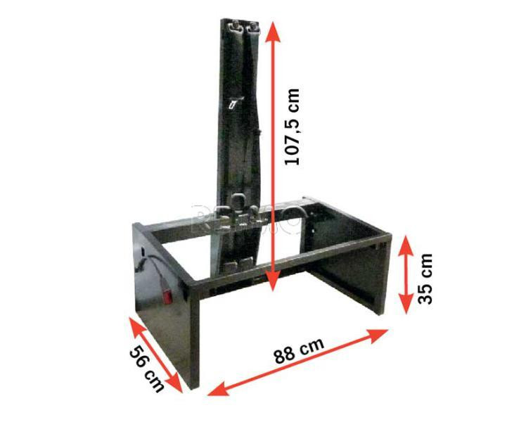 Kotevní rám pro bezpečnostní pásy Sportscraft (šířka 880 mm, pro Ducato/Boxer/Jumper, homologace M1) 307567