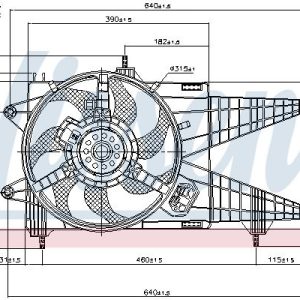 Ventilátor chladiče NISSENS 85160