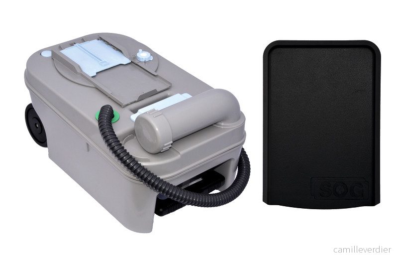 SOG odvětrávací sada Typ 320 S pro toalety Dometic CT 3000 / CT 4000 (do dvířek, černá) 310067