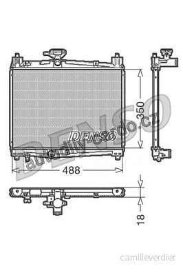 Chladič motoru DENSO (DE DRM50001) Chladič motoru DENSO (DE DRM50001)