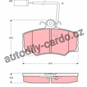 Sada brzdových destiček TRW GDB1045 – ALFA ROMEO 33 Sada brzdových destiček TRW GDB1045 – ALFA ROMEO 33