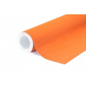 Vzorek - Sametová oranžová polepová fólie 10x20cm - interiér/exteriér CVF06-vz