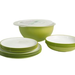 Set plastového nerozbitného nádobí Omada Sanaliving 14ks VerdeMela zelená 311937 Set plastového nerozbitného nádobí Omada Sanaliving 14ks VerdeMela zelená 311937