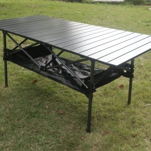 Skládací kempingový stůl 95*55 cm – hliníkový stůl s rolovací deskou 318865 Skládací kempingový stůl 95*55 cm – hliníkový stůl s rolovací deskou 318865