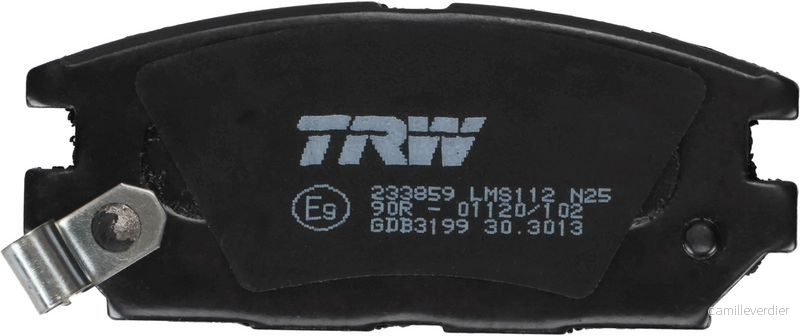 Sada brzdových destiček TRW GDB3199 - MITSUBISHI SPACE WAGON