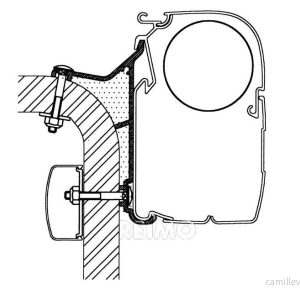 Adaptér nástěnný pro markýzy na Hymer Van B2 (450 cm) 312571