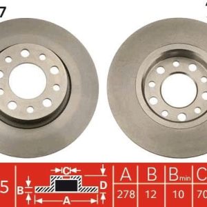 TR DF4477 Brzdový kotouč TRW – lakovaný