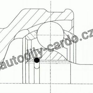 Sada kloubů, hnací hřídel LÖBRO 302631 – HYUNDAI, MITSUBISHI