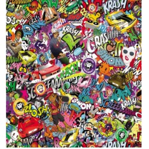 Stickerbomb TLK-093 polepová fólie 152x1000cm - interiér/exteriér TLK-093-100