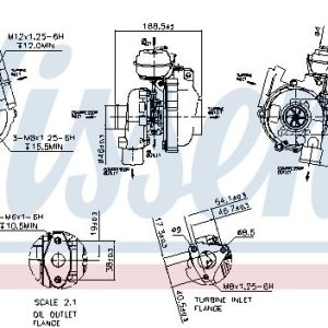 Turbodmychadlo NISSENS 93174 Turbodmychadlo NISSENS 93174