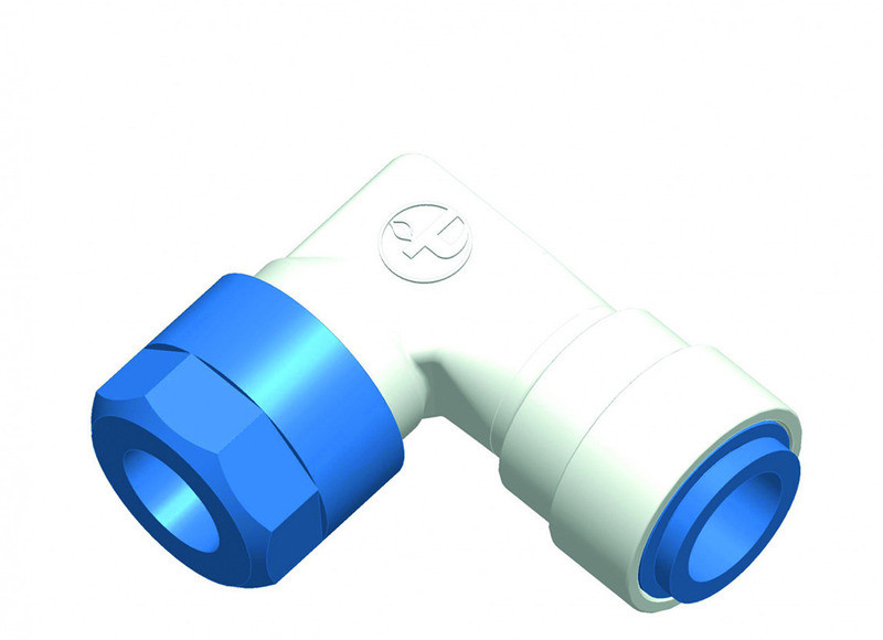 Úhlová přípojka 90° pro bojler Alde 12 mm John Guest Speedfit 310171