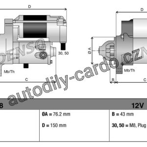 Startér DENSO DSN3008 Startér DENSO DSN3008