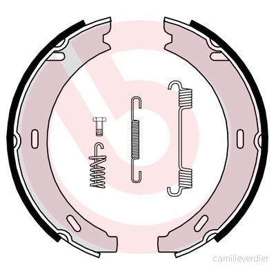 BRE S50 502 Sada brzdových čelistí Brembo