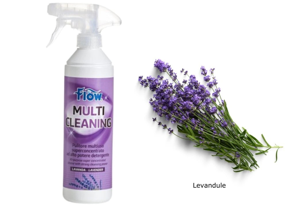 Flow Multi Cleaning čistící a dezinfekční prostředek pro karavan a obytné vozy levandule koncentrát 500ml 318981