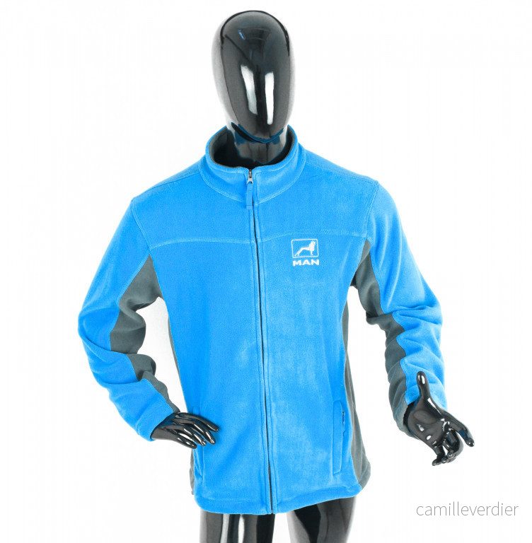 Bunda/mikina fleece MAN modrá 3XL 743124