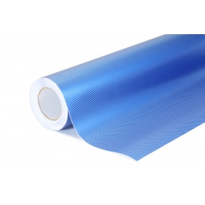 Exkluzivní 4D Karbonová modrá polepová fólie 152x400cm - interiér/exteriér 4D09-040
