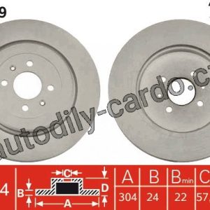 Brzdový kotouč TRW DF4529 – MG TF 02- Brzdový kotouč TRW DF4529 – MG TF 02-