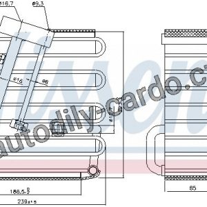Výparník NISSENS 92023 Výparník NISSENS 92023