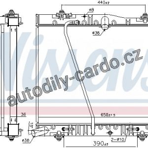 Chladič motoru NISSENS 646885 Chladič motoru NISSENS 646885