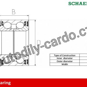 Sada ložisek kol FAG 713613710 – NISSAN MAXIMA J30 3.0 i / kW: 125/ 10.1988->06.1994