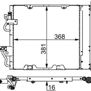 MH AC 376 000S chladič klimatizace – kondenzátor MAHLE 720116