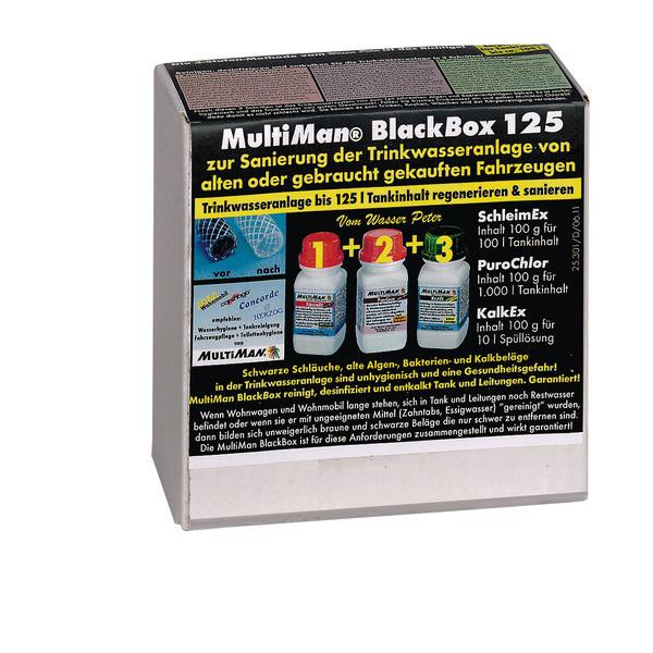 Sada čisticí a sanitační MultiMan BlackBox 125 pro rozvody pitné vody v obytných vozech a karavanech 309734
