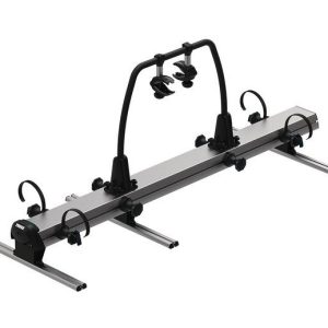 Nosič kol do garáže Thule VeloSlide Short (výsuvný, zkrácená verze, pro 2 elektrokola, stříbrný) bez instalační sady 314086