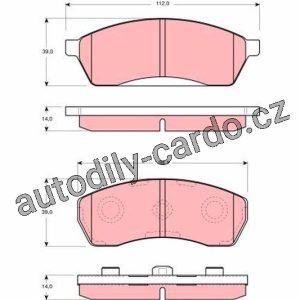 Sada brzdových destiček TRW GDB3068 – SUBARU GRUBO Sada brzdových destiček TRW GDB3068 – SUBARU GRUBO