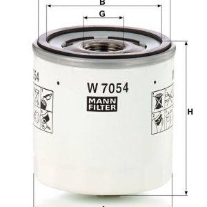 Olejový filtr MANN W7054 Olejový filtr MANN W7054