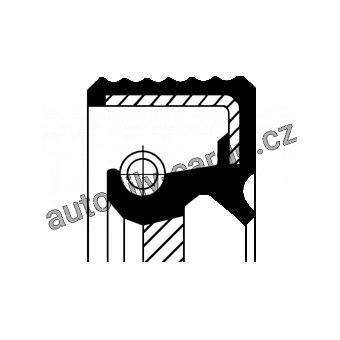 Těsnící kroužek hřídele, klikový hřídel CORTECO 16012080 Těsnící kroužek hřídele, klikový hřídel CORTECO 16012080