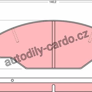 Sada brzdových destiček TRW GDB1181 – VW TARO, RENAULT 14 Sada brzdových destiček TRW GDB1181 – VW TARO, RENAULT 14