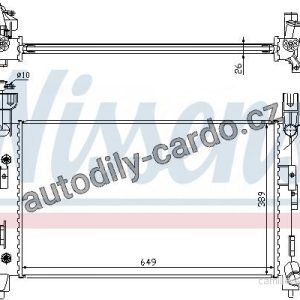 Chladič motoru NISSENS 60996A Chladič motoru NISSENS 60996A