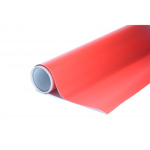 Vzorek - Matná červená polepová fólie 10x20cm - interiér/exteriér MF03-vz