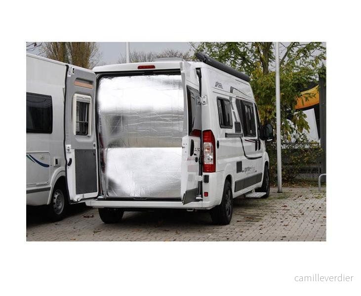Izolace zadních křídlových dveří pro Fiat Ducato (od r. v. 07/2014), dvoudílná, vysoký výřez, světle béžová 304792