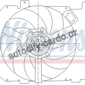 Ventilátor chladiče NISSENS 85377