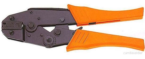 Kleště na neizolované úhlové fastony 6,3 mm – lisovací, délka 230 mm, HS-06FL 747148