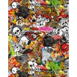 Stickerbomb TLK-005 polepová fólie 152x2700cm - interiér/exteriér TLK-005-270