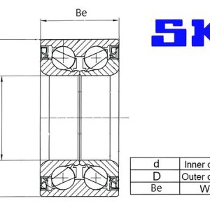 Sada ložisek kol SKF VKBA6923 Sada ložisek kol SKF VKBA6923