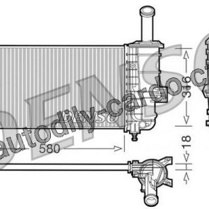 Chladič motoru DENSO (DE DRM09100)