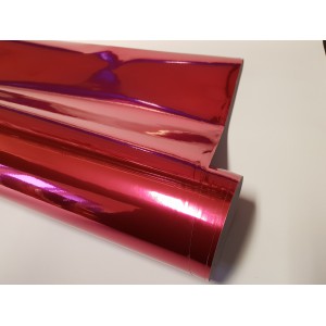 Chromovaná zrcadlová červená růže polepová fólie 152x200cm - interiér/exteriér GCH07-020