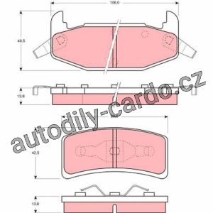 Sada brzdových destiček TRW GDB4015 – PONTIAC Grand Prix 88-93 Sada brzdových destiček TRW GDB4015 – PONTIAC Grand Prix 88-93